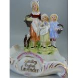 Yardley English lavender porcelain figure tray