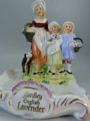 Yardley English lavender porcelain figure tray