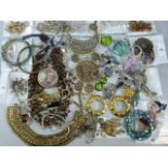 Small selection of costume jewellery