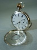 Half Hunter Pocket watch stamped .935 to inner case and OMEGA lalso A.E Weeks 48, Kings Road