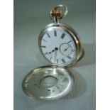 Half Hunter Pocket watch stamped .935 to inner case and OMEGA lalso A.E Weeks 48, Kings Road