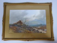 George Trevor Watercolour of 'High Tor - Dartmoor