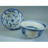 Oriental Blue and White Sake Cups
