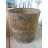 French split oak flower barrel c.1890