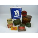 Selection of vintage tins