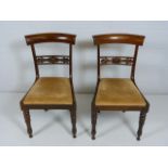 Regency Pair of Coromandel chairs with upholstered seats