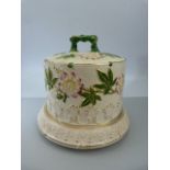 Early Ceramic cheese stand and dome poss Staffordshire - Chip to base