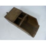 Wooden and metal bound rice measure/Scoop