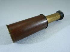 Unmarked brass monocular