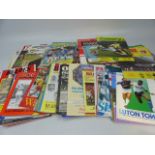 Selection of various football programmes