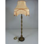 Unusual footed standard lamp in the oriental style