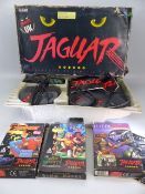 Atari Jaguar in original box with three games