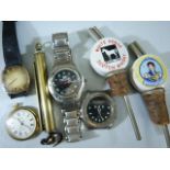 Selection of vintage watches and bottle pourers