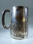 Hallmarked Silver Tankard, makers mark JD&S inscribed to front (total weight 295g)