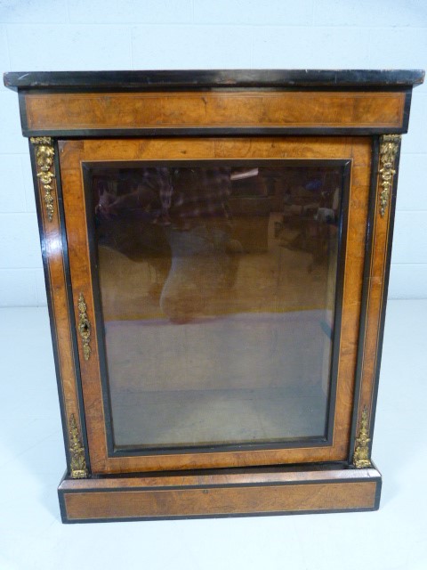 19th Century ormolu mounted Burr Walnut Miniature Display cabinet