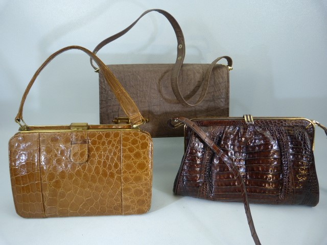 Three vintage handbags to include a Riviera Bag (made in England), a Corbeau handbag that converts