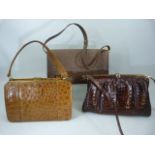 Three vintage handbags to include a Riviera Bag (made in England), a Corbeau handbag that converts