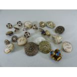 Selection of Victorian and other various buttons some enamelled
