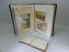 Early 20th Century Autograph album containing pictures and signatures. Along with an albums