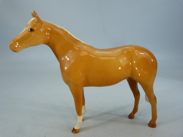 Royal Doulton 'My First Pony' on plinth along with two Beswick model horses - Image 3 of 7