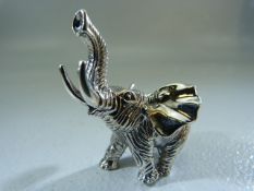 Silver (Sterling) marked figure of an Elephant - Approx weight 26.7g