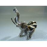 Silver (Sterling) marked figure of an Elephant - Approx weight 26.7g