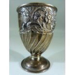 Hallmarked silver egg cup marked London - Approx Weight - 36.1g