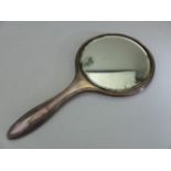 Hallmarked silver backed mirror