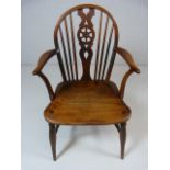 Antique oak Elbow chair