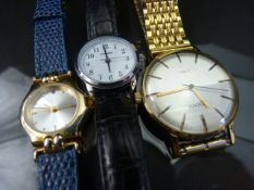 Sekonda wristwatch, Accurist watch and one other set with a Sapphire.