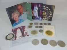 Collector coins - Two pounds, Fifty pence, commemorative 90th Birthday coin, Diamond Wedding