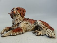 Cold Painted Bronze figure of a Red Setter in the form of an inkwell
