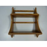 Small blonde ercol plate rack