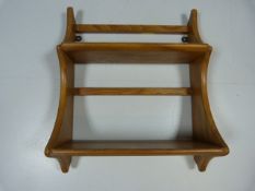 Small blonde ercol plate rack