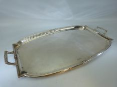 Hallmarked Solid Silver tray weighing approx. 2,305g. Hallmarks for Sheffield & Alex & Clark Co