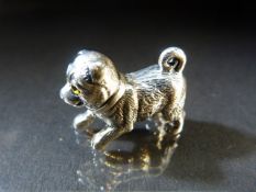 Sterling silver figure of a dog - approx weight - 14.2g