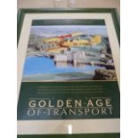 Three Gerry Cartwright Framed Posters: Three framed posters from the Golden Age of Air Transport
