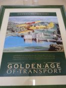 Three Gerry Cartwright Framed Posters: Three framed posters from the Golden Age of Air Transport