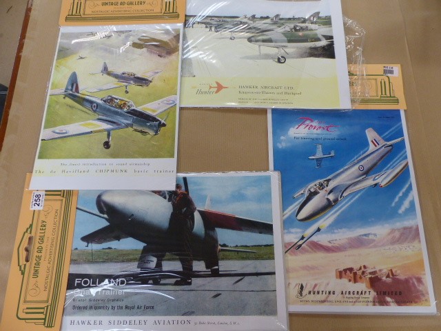 Vintage Ad Gallery Aircraft Posters Four posters from the Vintage Ad Gallery which are still