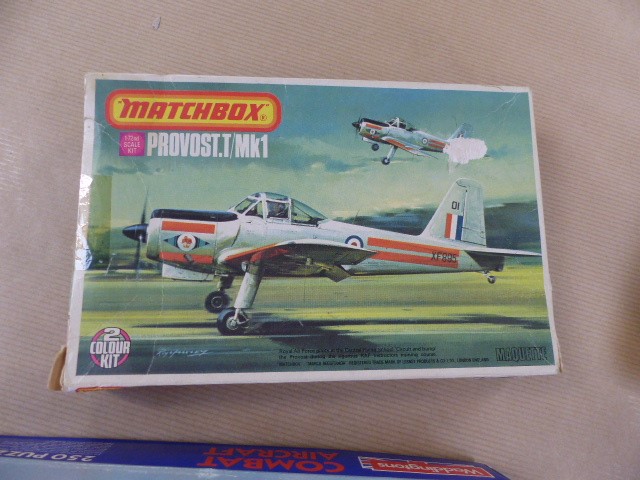 Three Aircraft Kits and a Phantom Jigsaw Puzzle Matchbox Provost T Mk1 1/72 Two colour kit CFS - Image 2 of 5