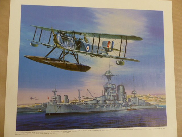 Wilf Hardy Fairey Aircraft Prints: Five prints measuring 42x36cm by Wilf Hardy depicting different - Image 3 of 5