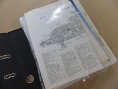Civil Aircraft & Helicopter Cutaway Drawings A folder of around 150 pockets with Cutaway drawings