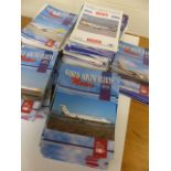 A large quantity of World Airline Fleets News A part set with duplicates of just under 400 issues