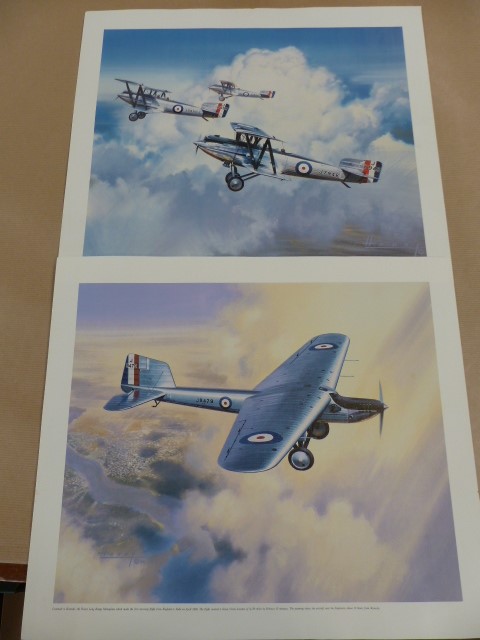 Wilf Hardy Fairey Aircraft Prints: Five prints measuring 42x36cm by Wilf Hardy depicting different - Image 2 of 5