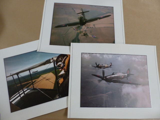 Battle of Britain Memorial Flight Photo Posters: Twelve photographs featuring Lancaster,Spitfire & - Image 3 of 7