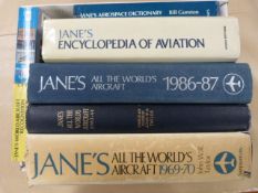 Janes Aircraft Books X 9 Janes All the World's Aircraft 1963-1964, 1986-1987, 1990-1991, 1991-92