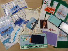 Airline Calendars , Waste Bags & Menus: A selection of small calendars plus pocket sized. Nigeria