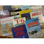 Aviation Books: A lot of 14 books including Spitfire the History, Billy Drake Fighter Leader, RJ