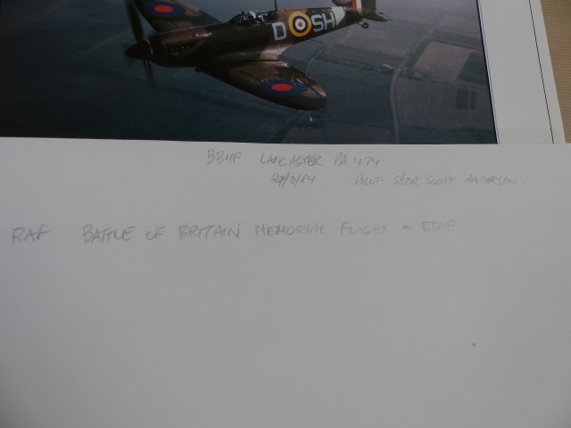 Battle of Britain Memorial Flight Photo Posters: Twelve photographs featuring Lancaster,Spitfire & - Image 7 of 7