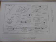 RAF Lockheed Tristar Tanker Scale Plan & Photographs Mounted on board and measures 30 x20 inches and